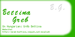 bettina greb business card